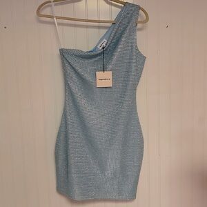Women’s Blue Shimmer Dress from Revolve